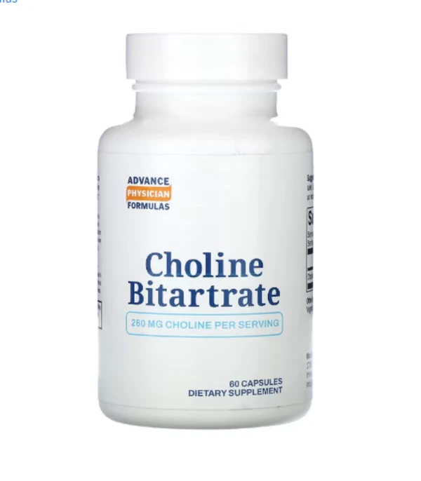 Advance Physician Formulas, Choline Bitartrate, 260 mg, 60 Capsules