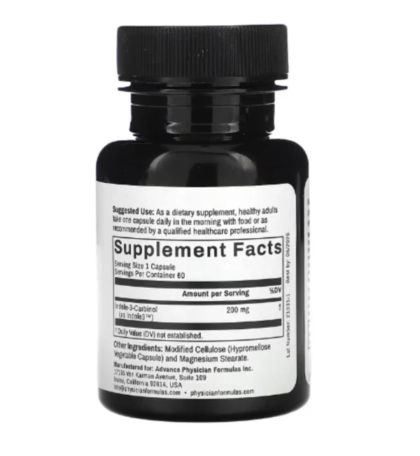 Advance Physician Formulas, Indole-3-Carbinol, 200 mg, 60 Capsules