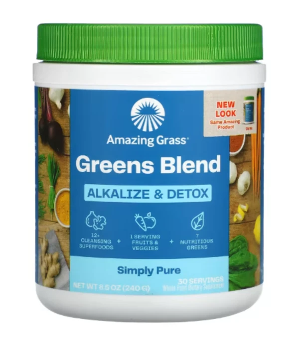 Amazing Grass, Green Blend, Alkalize & Detox, 8.5 oz (240 g)
