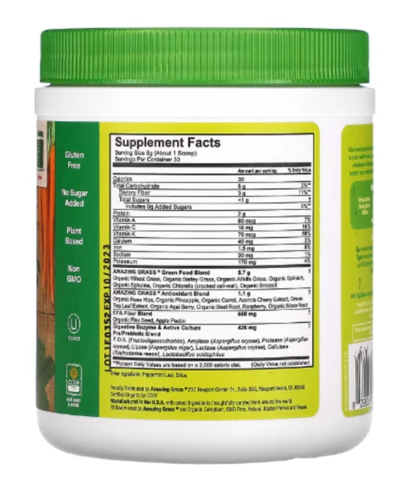 Amazing Grass, Greens Blend, Superfood, The Original, 8.5 oz (240 g)