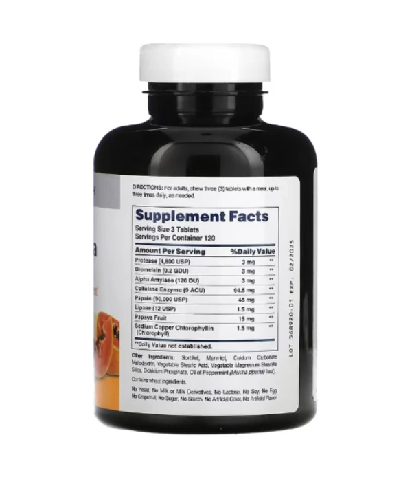 American Health, Chewable Super Papaya Enzyme Plus, 360 Tablets