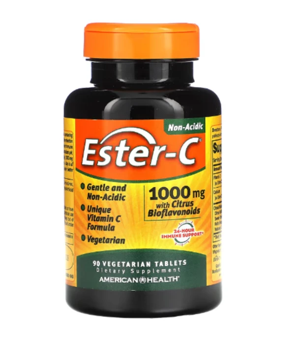 American Health, Ester-C With Citrus Bioflavonoids, 1,000 mg, 90 Vegetarian Tablets