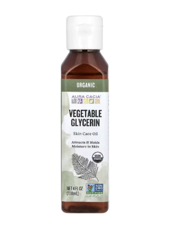 Aura Cacia, Organic, Skin Care Oil, Vegetable Glycerin, 4 fl oz (118 ml)