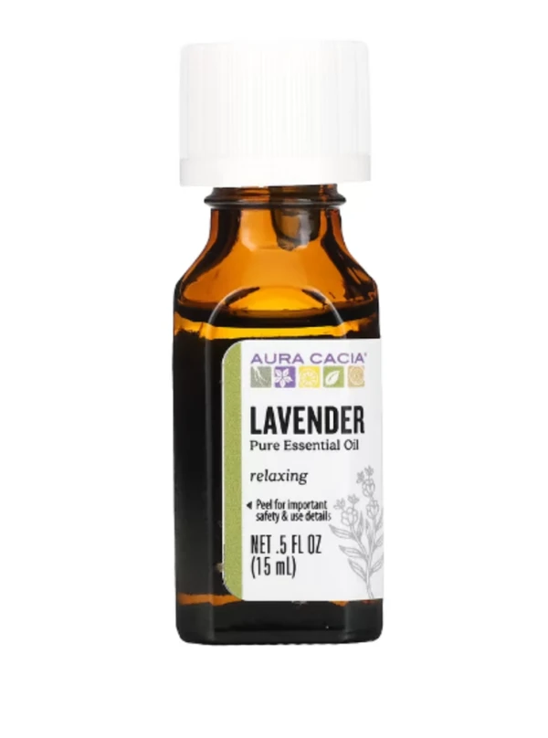 Aura Cacia, Pure Essential Oil, Lavender, 0.5 fl oz (15 ml)
