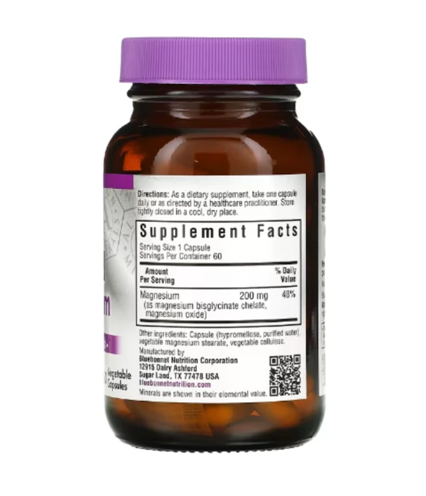 Bluebonnet Nutrition, Buffered Chelated Magnesium, 60 Vegetable Capsules