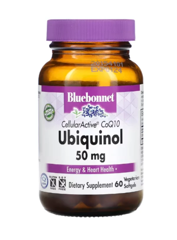 Bluebonnet Nutrition, CellularActive CoQ10, Ubiquinol, 50 mg, 60 Vegetarian Softgels