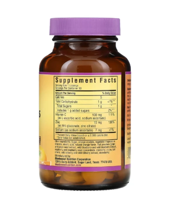 Bluebonnet Nutrition, EarthSweet Chewables, Zinc Lozenges, Orange, 15 mg, 60 Lozenges
