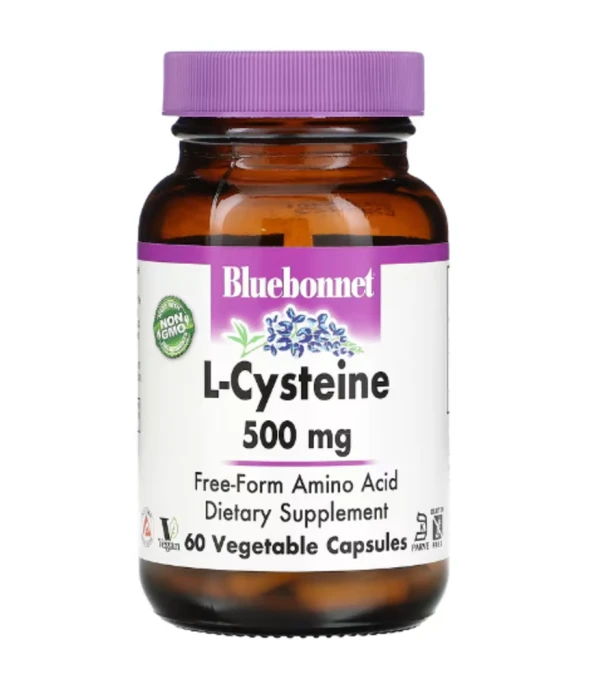 Bluebonnet Nutrition, L-Cysteine, 500 mg, 60 Vegetable Capsules
