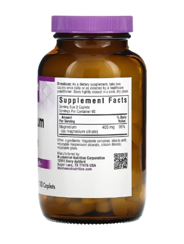 Bluebonnet Nutrition, Magnesium Citrate, 120 Caplets