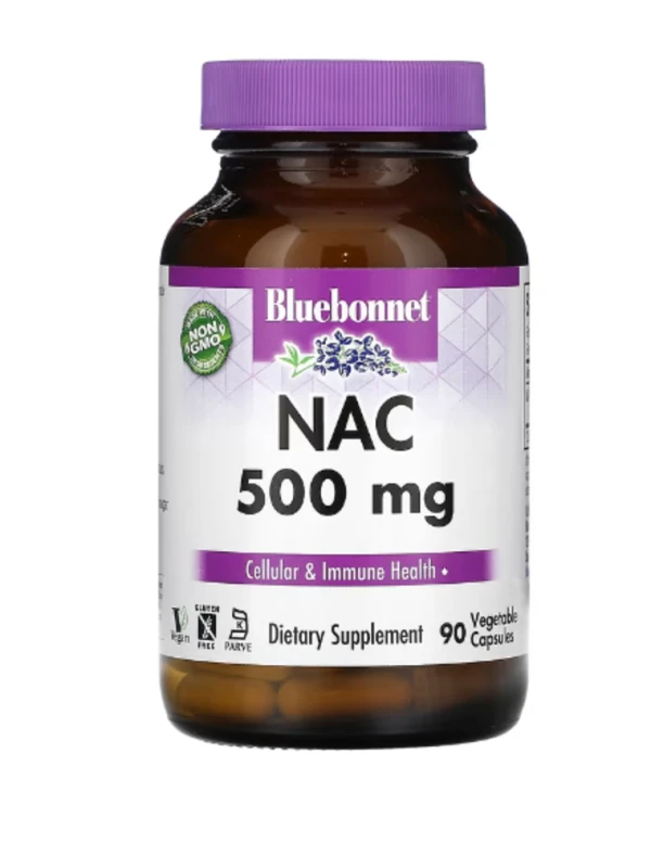 Bluebonnet Nutrition, NAC, 500 mg, 90 Vegetable Capsules