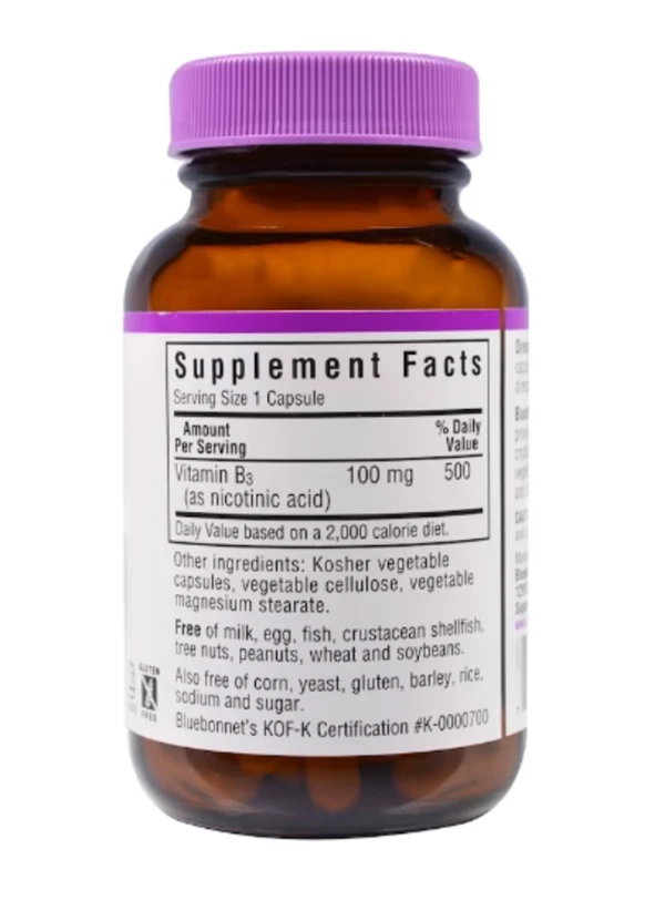 Bluebonnet Nutrition, Niacin, 100 mg, 90 Veggie Caps