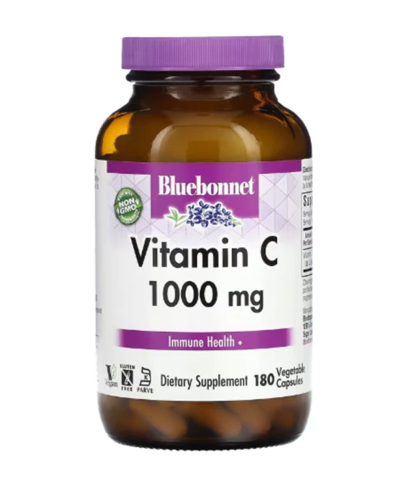 Bluebonnet Nutrition, Vitamin C, 1,000 mg, 180 Vegetable Capsules