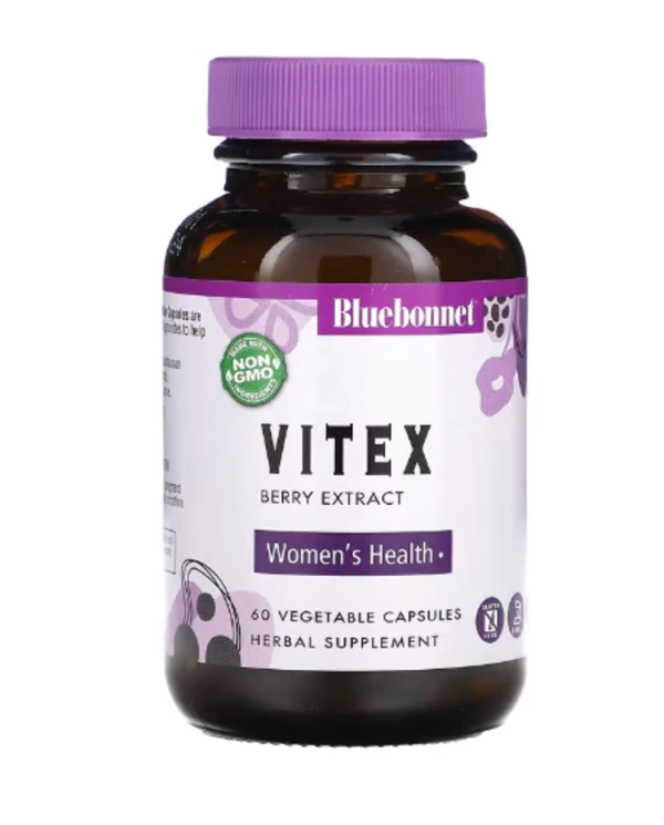 Bluebonnet Nutrition, Vitex Berry Extract, 60 Vegetable Capsules