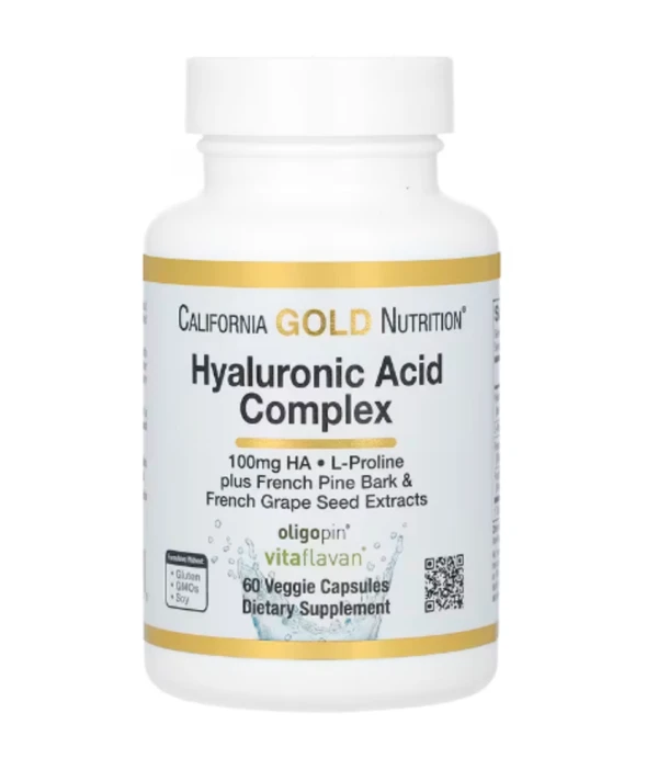 California Gold Nutrition, Hyaluronic Acid Complex, 60 Veggie Capsules