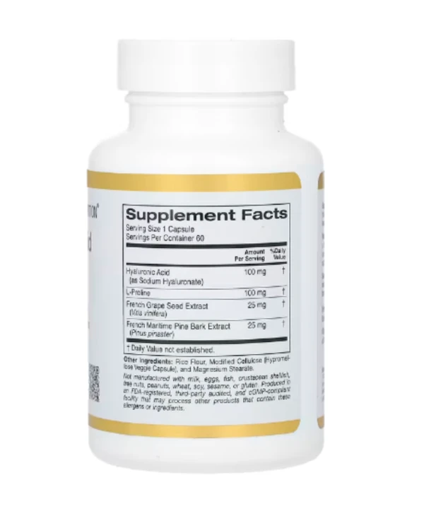 California Gold Nutrition, Hyaluronic Acid Complex, 60 Veggie Capsules