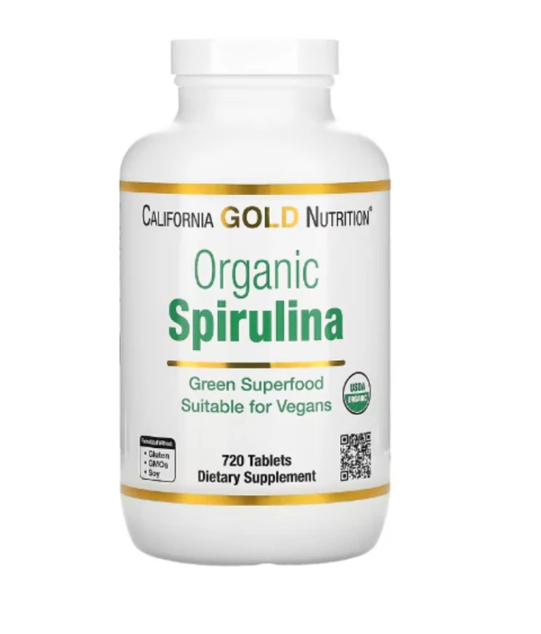 California Gold Nutrition, Organic Spirulina, 500 mg, 720 Tablets