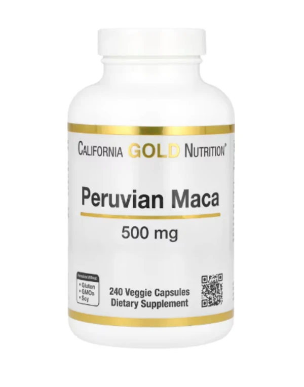 California Gold Nutrition, Peruvian Maca, 500 mg, 240 Veggie Caps
