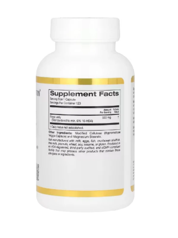 California Gold Nutrition, Royal Jelly, 500 mg, 120 Veggie Capsules