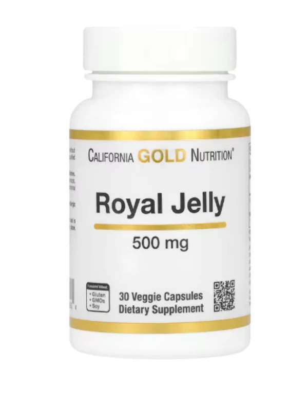 California Gold Nutrition, Royal Jelly, 500 mg, 30 Veggie Caps