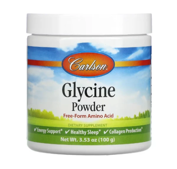 Carlson, Glycine Powder, Free Form Amino Acid, 3.53 oz (100 g)