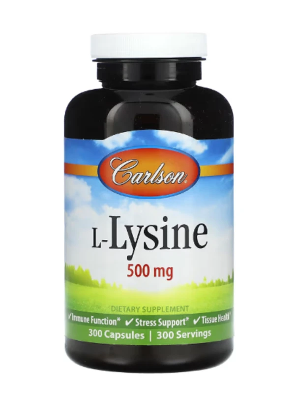 Carlson, L-Lysine, 500 mg, 300 Capsules