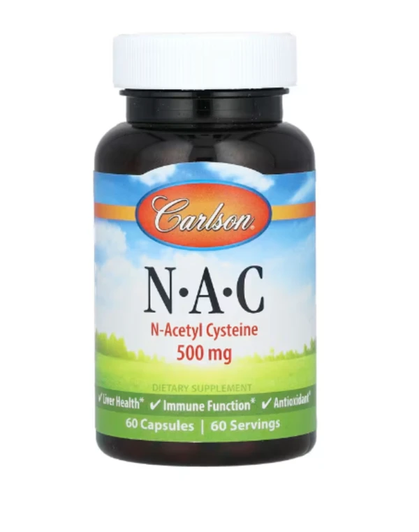 Carlson, N-A-C, 500 mg, 60 Capsules