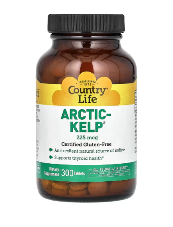 Country Life, Arctic-Kelp, 225 mcg, 300 Tablets