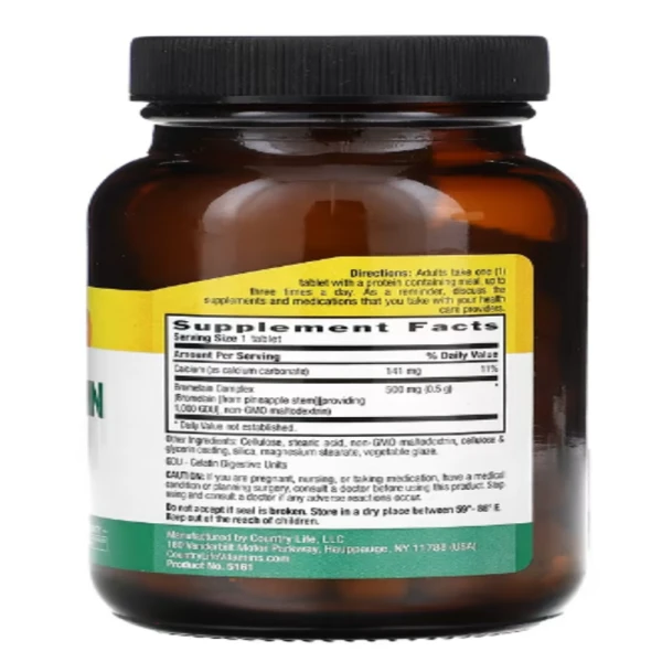 Country Life, Bromelain, Triple Strength, 60 Tablets