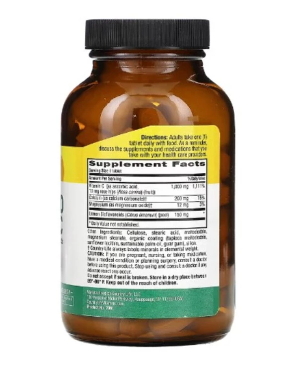 Country Life, Buffered Vitamin C, 1,000 mg, 100 Tablets