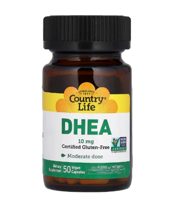 Country Life, DHEA, 10 mg, 50 Vegan Capsules