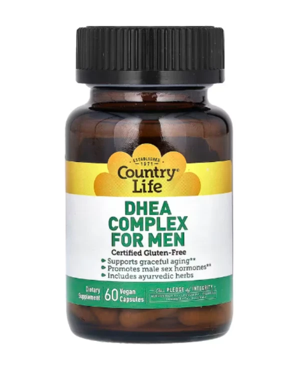 Country Life, DHEA Complex for Men, 60 Vegan Capsules