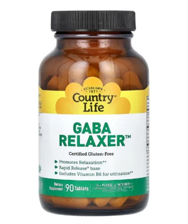 Country Life, GABA Relaxer, 90 Tablets
