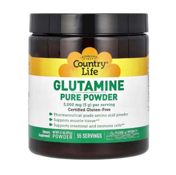 Country Life, Glutamine Pure Powder, 9.7 oz (275 g)