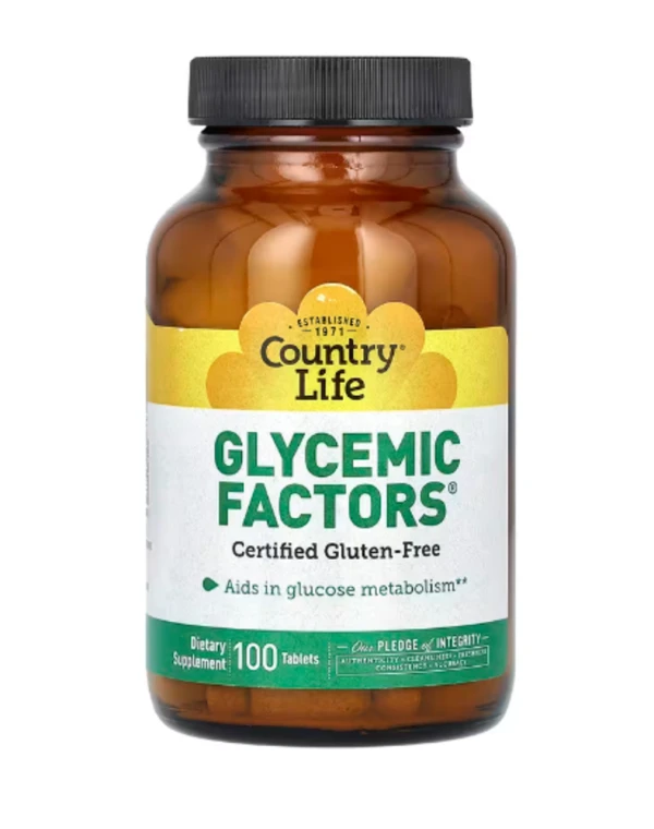 Country Life, Glycemic Factors, 100 Tablets