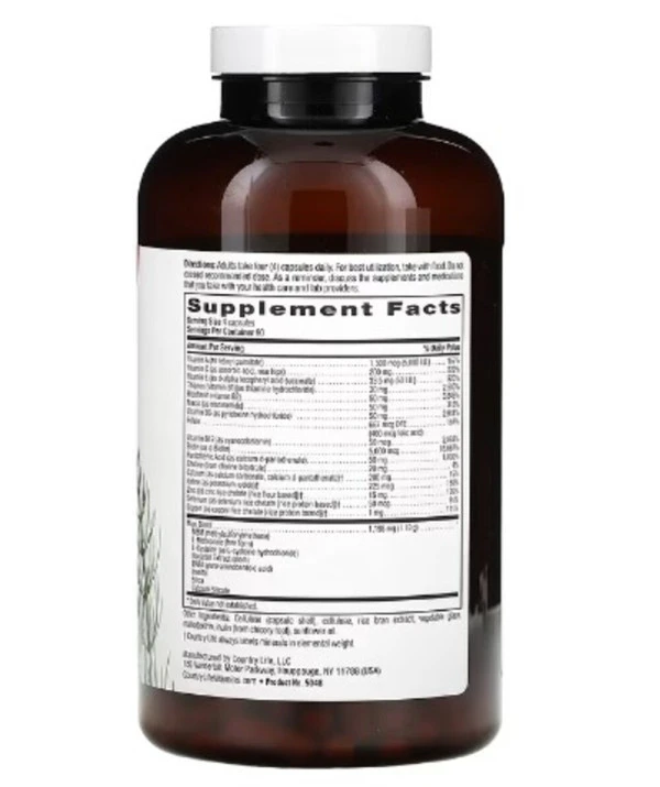 Country Life, Maxi-Hair Plus, 5,000 mcg, 360 Vegetarian Capsules (1,250 mcg per Capsule)
