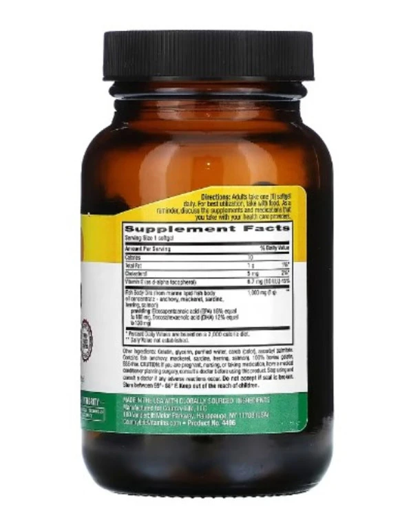 Country Life, Natural Omega-3, 1,000 mg, 50 Softgels