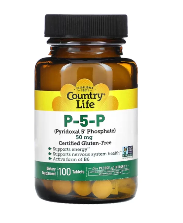 Country Life, P-5-P, 50 mg, 100 Tablets