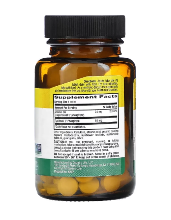 Country Life, P-5-P, 50 mg, 100 Tablets
