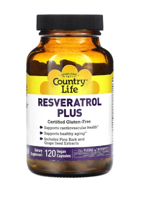 Country Life, Resveratrol Plus, 120 Vegan Capsules
