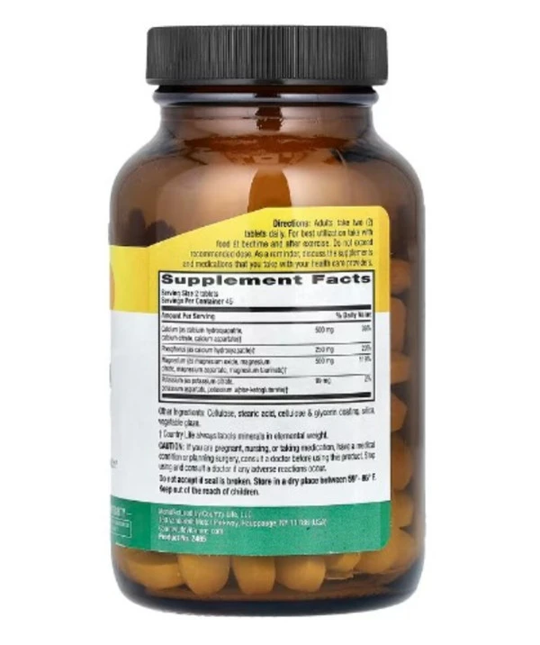 Country Life, Target-Mins®, Calcium Magnesium Potassium, 90 Tablet