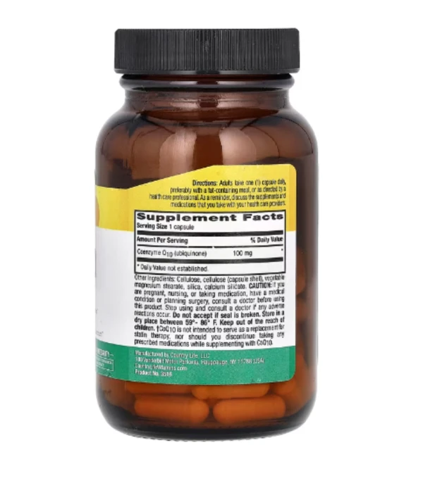 Country Life, Vegan CoQ10, 100 mg, 60 Vegan Capsules