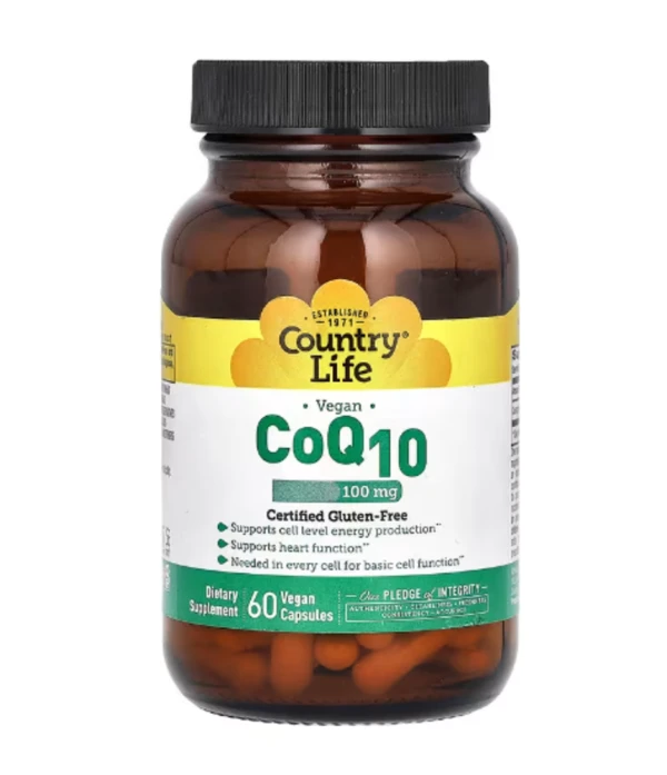 Country Life, Vegan CoQ10, 100 mg, 60 Vegan Capsules