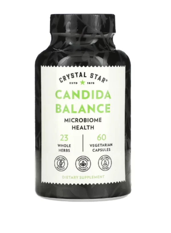 Crystal Star, Candida Balance, 60 Vegetarian Capsules