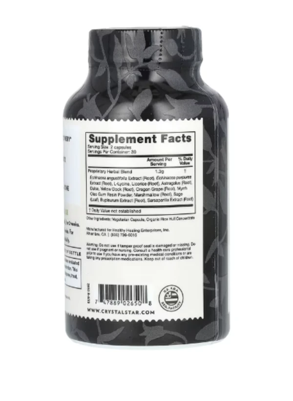 Crystal Star, Herp Defense, 60 Vegetarian Capsules