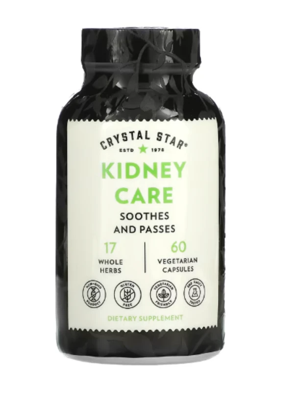Crystal Star, Kidney Care, 60 Vegetarian Capsules