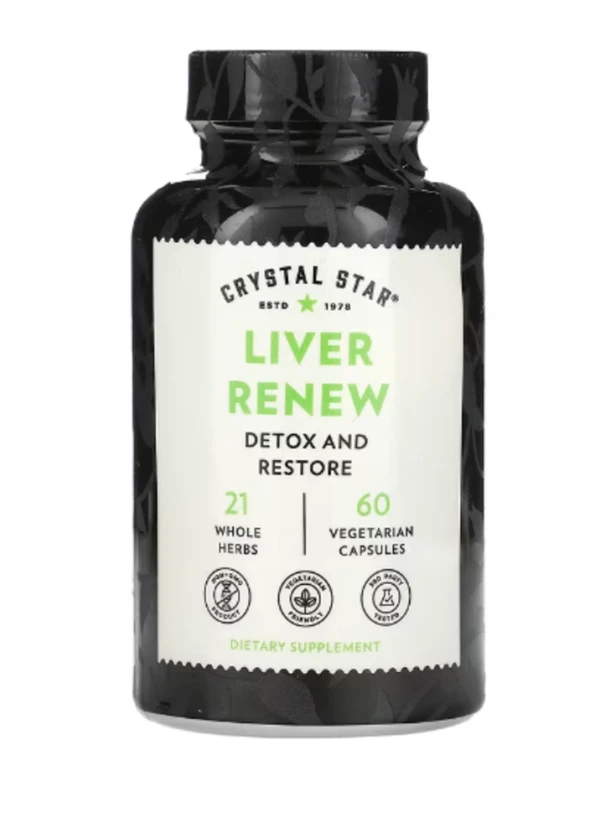 Crystal Star, Liver Renew, 60 Vegetarian Capsules