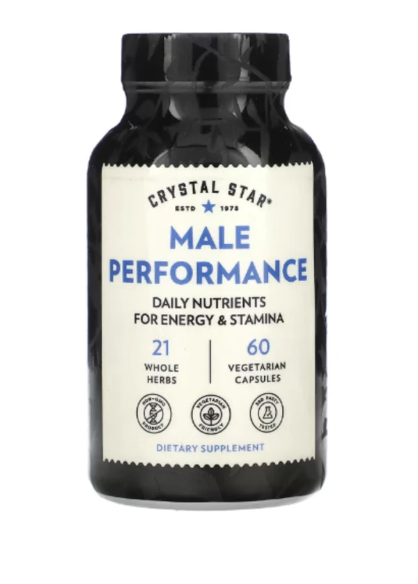 Crystal Star, Male Performance, 60 Vegetarian Capsules