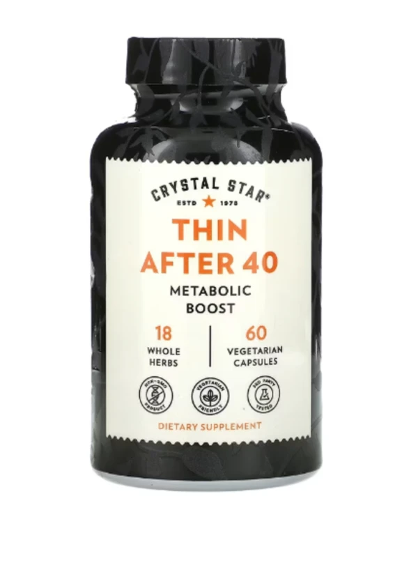 Crystal Star, Thin After 40, 60 Vegetarian Capsules