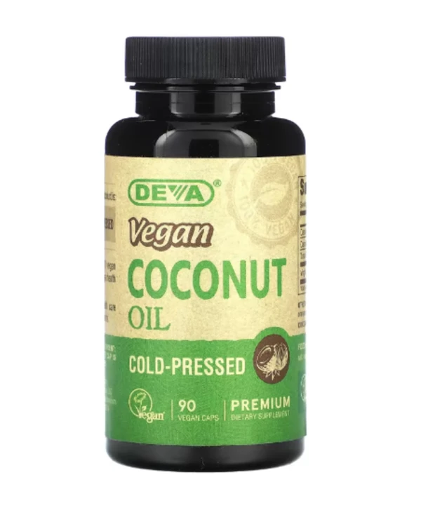 Deva, Vegan Coconut Oil, 90 Vegan Caps