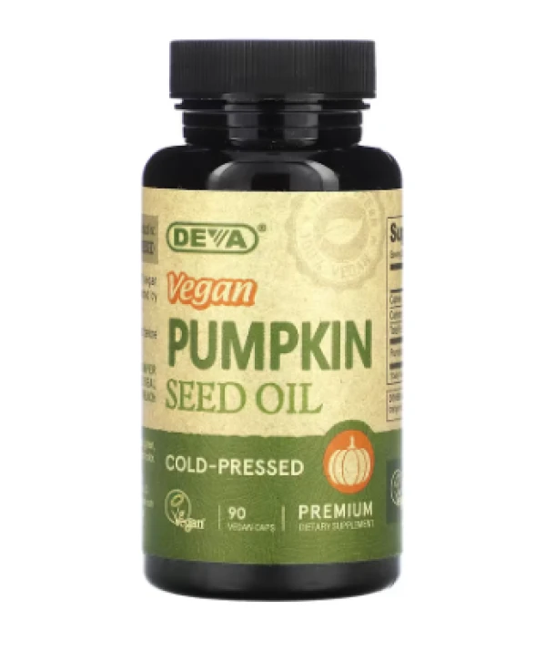 Deva, Vegan Pumpkin Seed Oil, 90 Vegan Caps